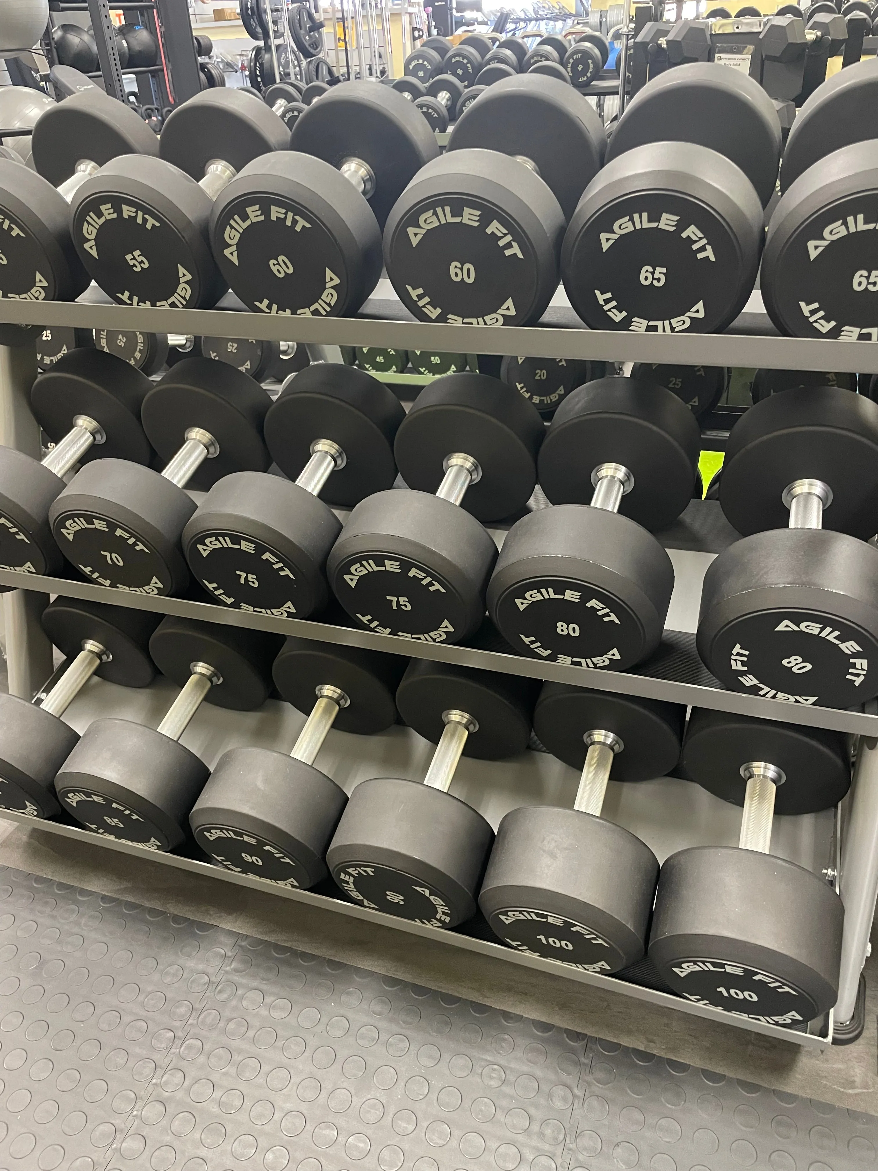 3 Tier Flat Tray Dumbbell Rack