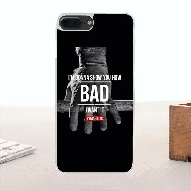 Bixedx Crossfit Kettlebells Weightfit TPU Phone Cases Covers For Apple iPhone 4 4S 5 5C SE 6 6S 7 8 Plus X