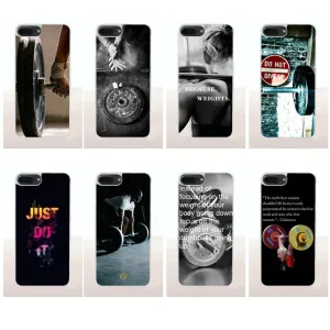 Bixedx Crossfit Kettlebells Weightfit TPU Phone Cases Covers For Apple iPhone 4 4S 5 5C SE 6 6S 7 8 Plus X