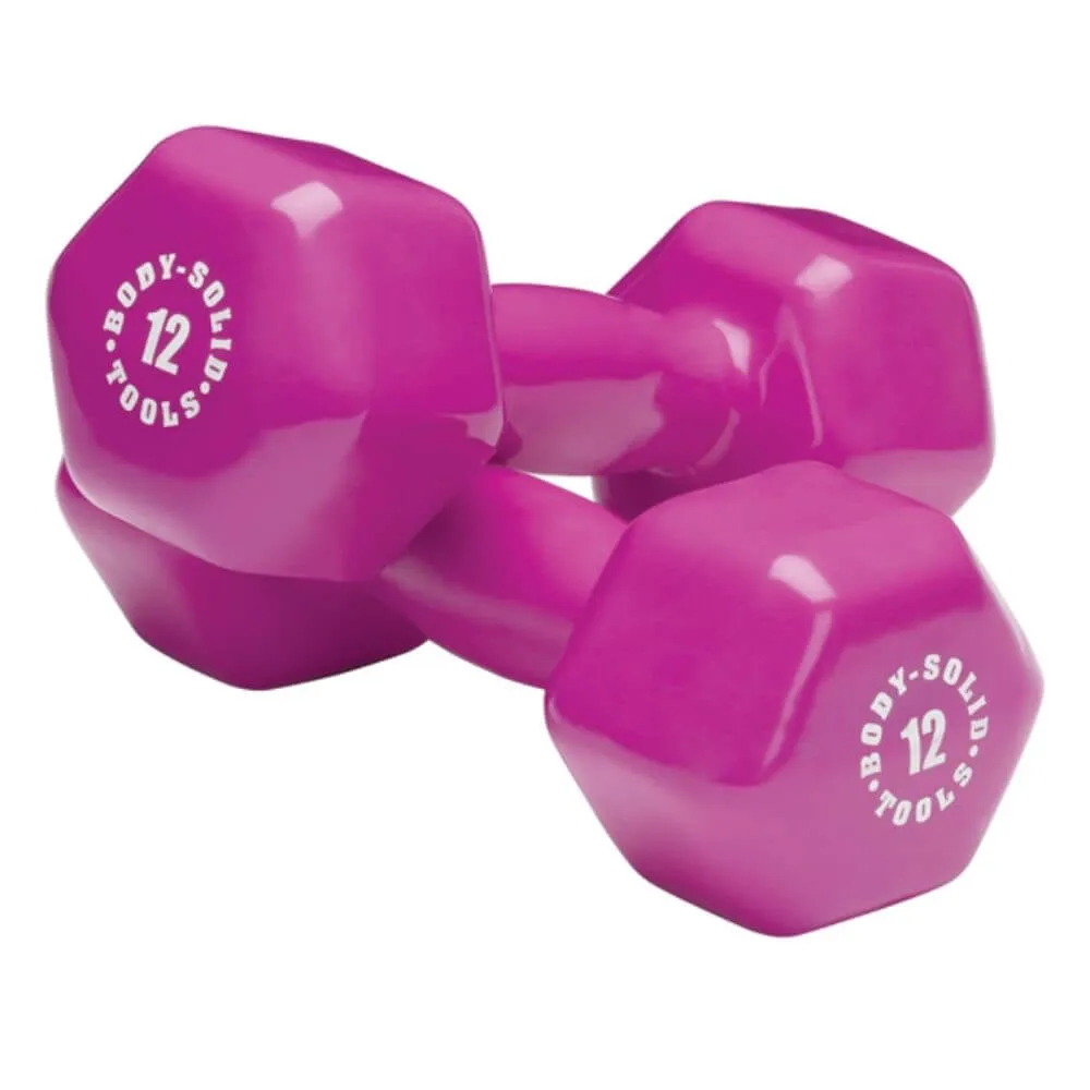 Body-Solid Tools Vinyl Dumbbells BSTVD