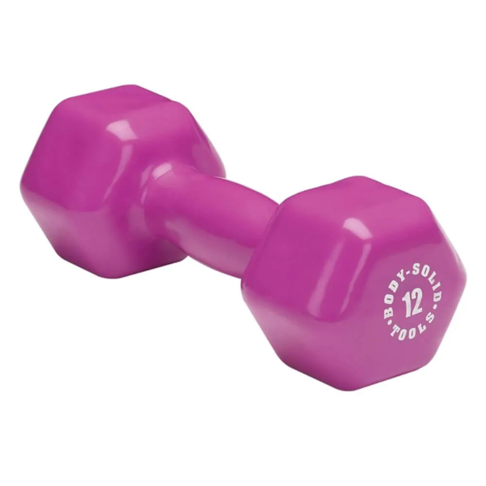 Body-Solid Tools Vinyl Dumbbells BSTVD