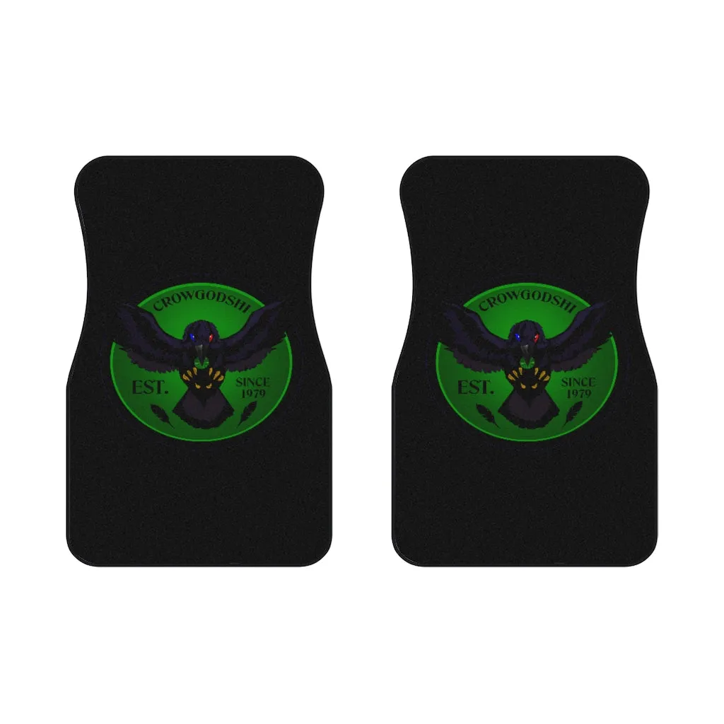 Crowgodshi Car Mats (2x Front), GREEN