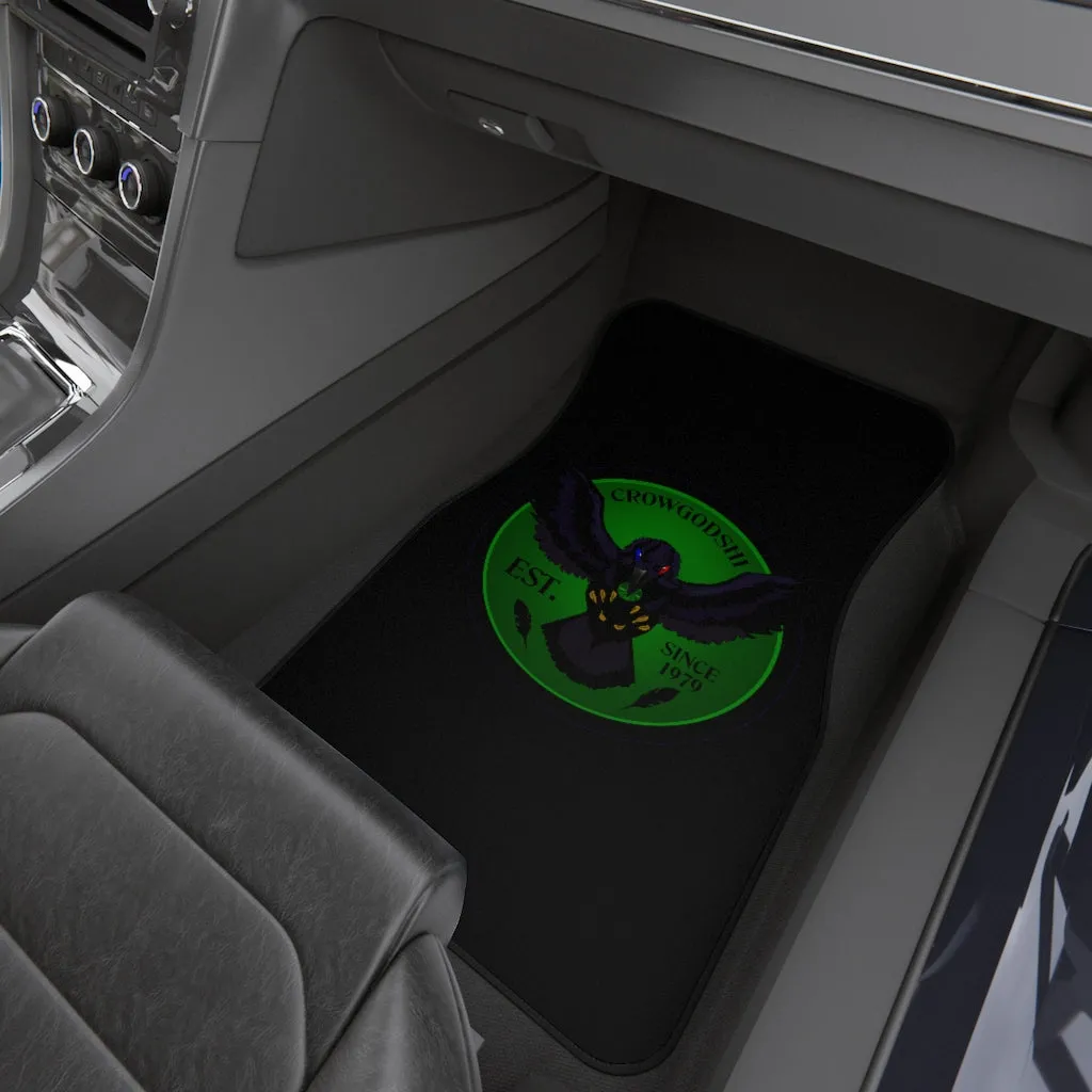 Crowgodshi Car Mats (2x Front), GREEN