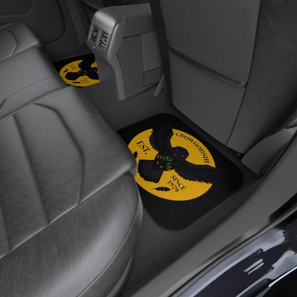 Crowgodshi Car Mats (2x Rear), GOLD