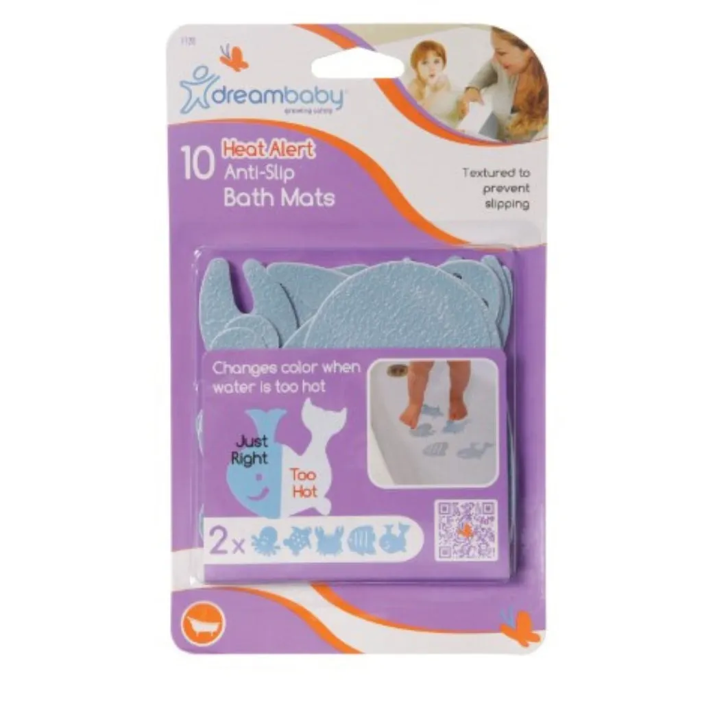 Dreambaby Colour Changing Non Slip Bath Strips 10 pack