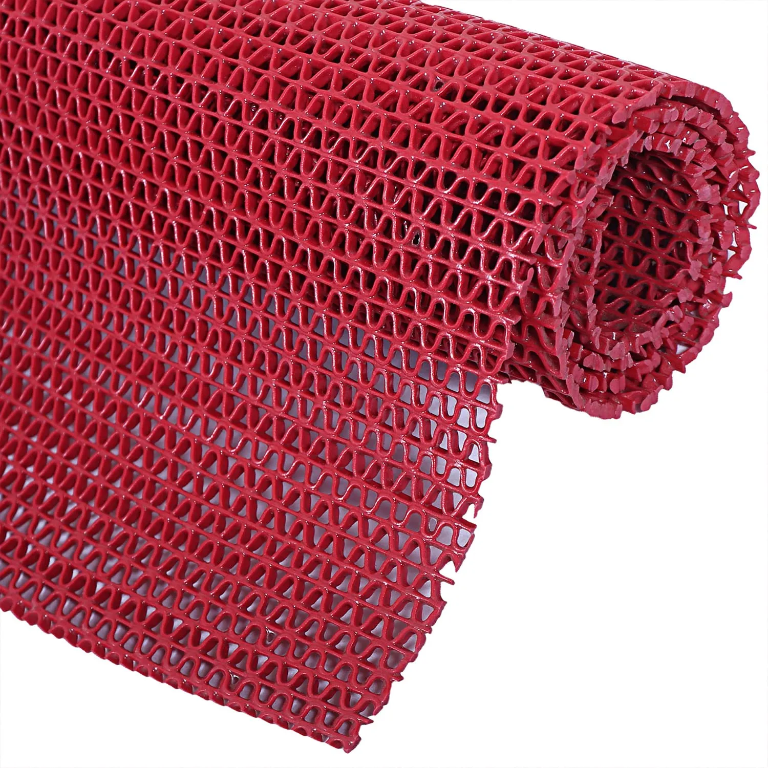 Heart Home Rubber Waterproof Anti-Skid Swimming Pool Mat|Shower Mat|Rainmat for Entrance Area,Bathroom,2 x 8 Feet (Red)