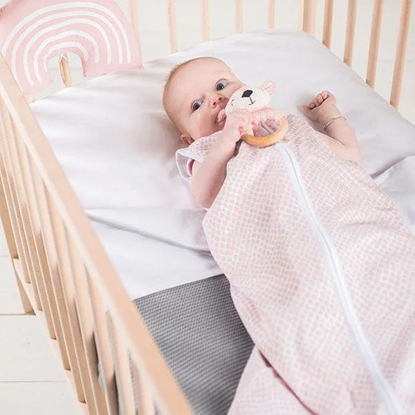 Jollein Sleeping Bag Summer Jersey Snake Pale Pink - Clearance