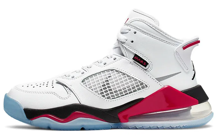 Jordan Mars 270 Vintage Basketball Female Sneakers, White/Red/Light Blue