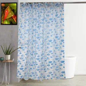 Kuber Industries Shower Curtain & Bathmat Set | Non-Slip Bath mats for Bathroom | Easy-Slide Curtains | Polyester Curtain or Bathmat for Bath Décor | XTL313-3T | 9 Pcs Set | Multicolor