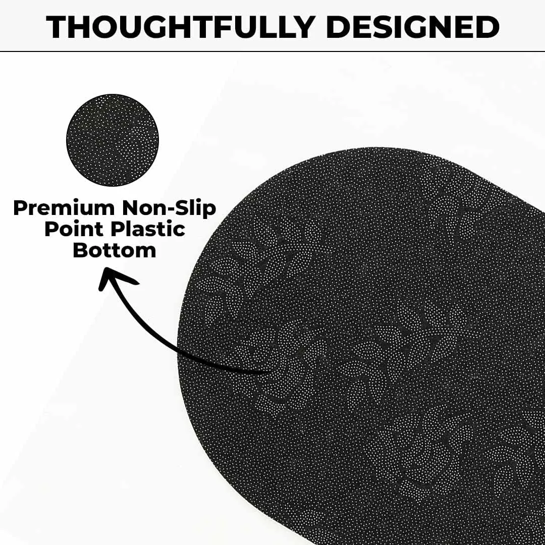 Kuber Industries Stylish Bathroom, Door Mat, Floor, Bath, Door, Bathroom Carpet | Non Slip for Bathroom Cushion Super Absorbent Soft Carpet, Quick Dry Dirt | 40 x 60 cm, Blue, Pack of 2