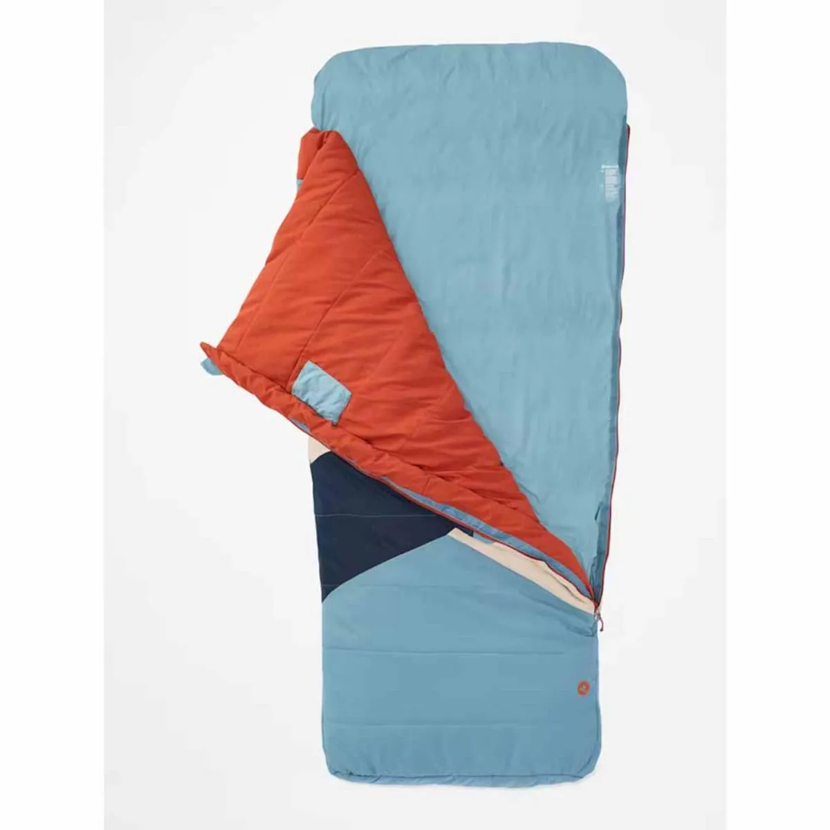 Marmot Idlewild 30 Left Zipper Sleeping Bag - Cascade Blue/Picante
