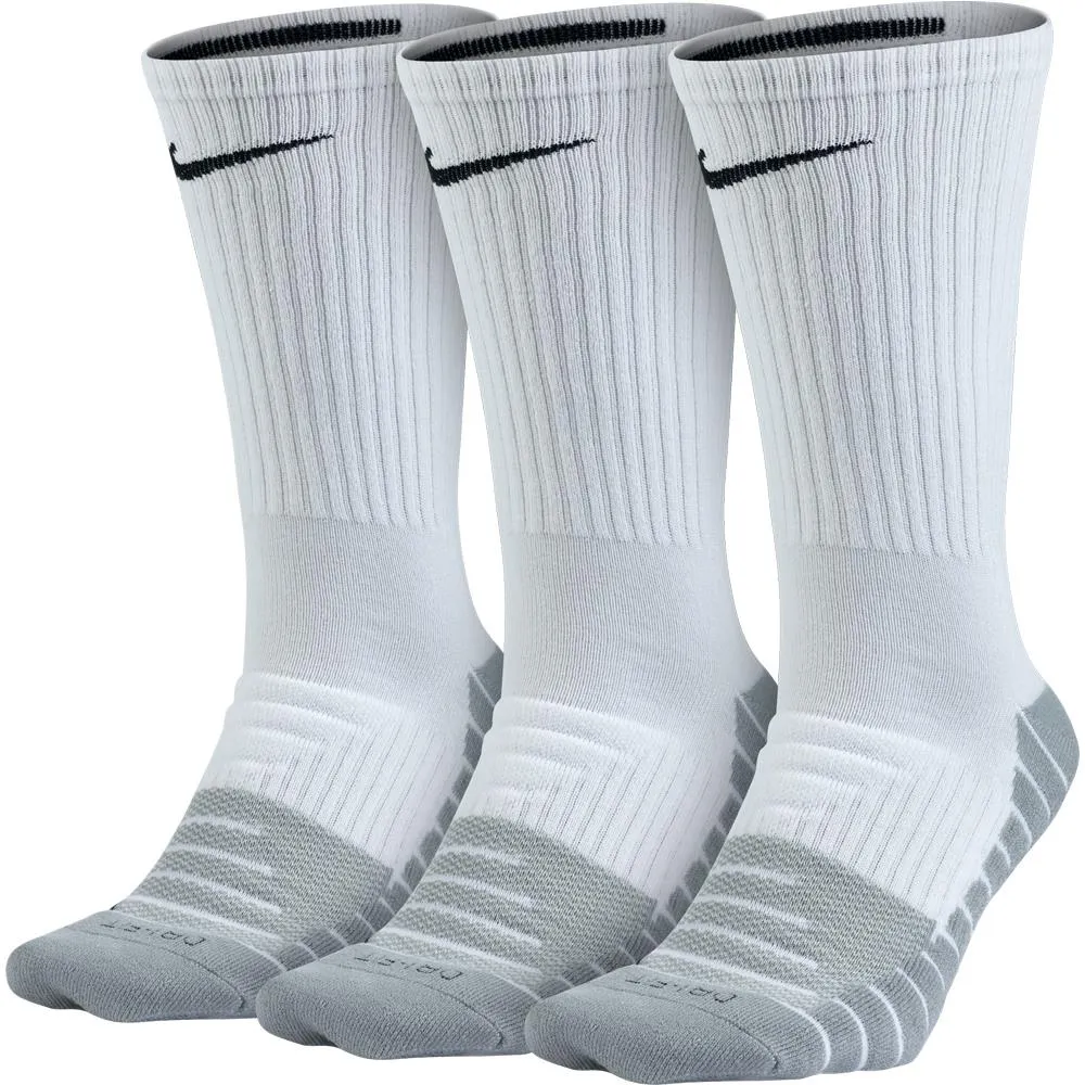 Nike Everyday Max Cushioned Crew 3 Pack Socks - White