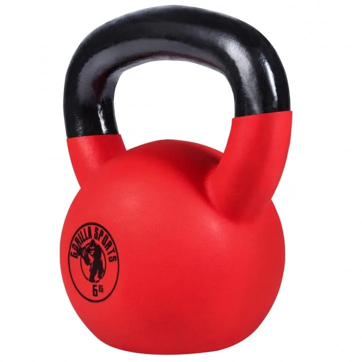 Rubber Coated Kettlebell 6KG