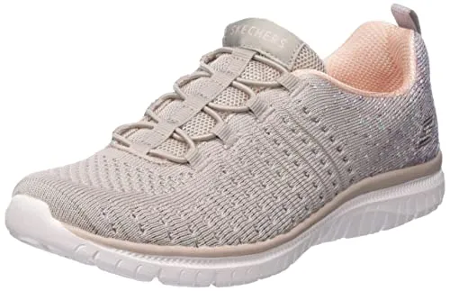 Skechers-Womens-Virtue-Brown-Sneakers-UK 6